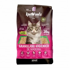 18337 - GRANULADO DE MADEIRA P/GATOS 20 KG