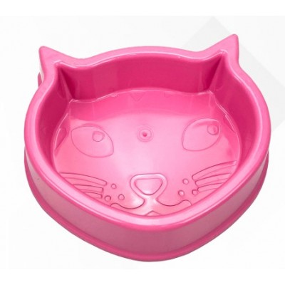 COMEDOURO P/GATO ROSA 150ML