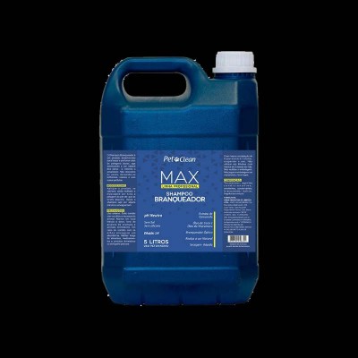 SHAMPOO MAX BRANQUEADOR PET CLEAN 5 L