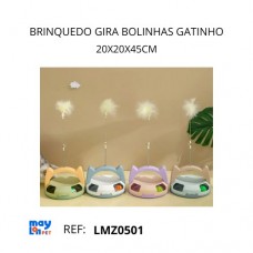 21436 - BRINQUEDO GIRA BOLINHAS GATINHO 20X20X45