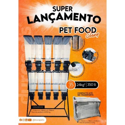DURABOX MOVEL PETFOOD SLIM 5X2 35L