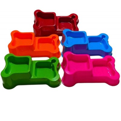 COMEDOURO DUPLO LINHA OSSO 450ML