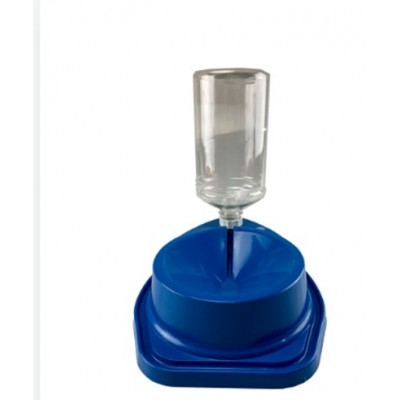 BEBEDOURO PET LONGO C/DOSADOR AUT AZUL