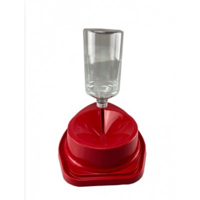 BEBEDOURO PET LONGO C/DOSADOR AUT VERMEL