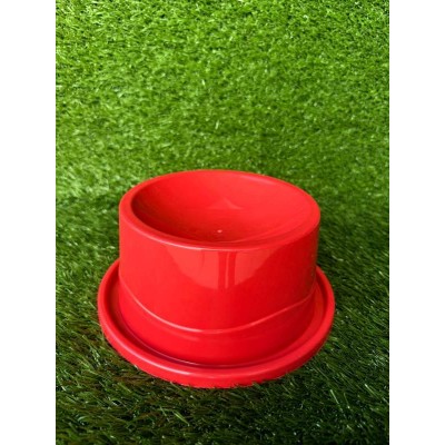 COMEDOURO ERGOM P/GATO/CAES VERMELH 1,6L