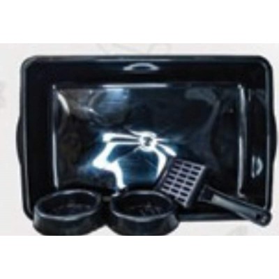 KIT P/GATO BLACK(BANDEJA+PA+2 COM)