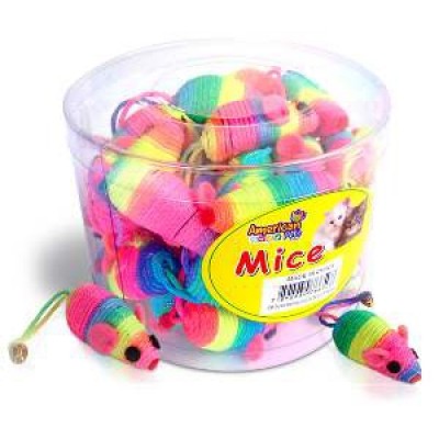 CAT TOY MINI RATINHOS ARCO IRIS PT 36 UN