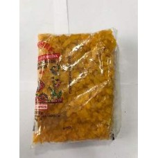 17198 - CASCALHO QUARTZO AMARELO GEMA 900GR