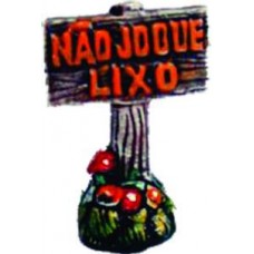 18444 - CERAMICA PLACA NAO JOGUE LIXO T-85D