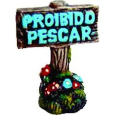 18445 - CERAMICA PLACA PROIBIDO PESCAR T-86D