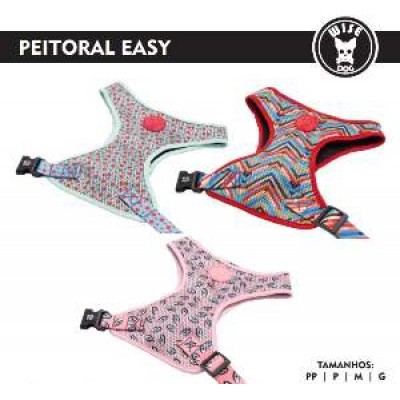 KIT WISE DOG PEITORAL E GUIA EASY PP