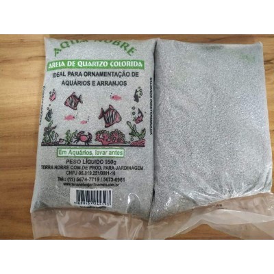 AREIA P/AQUARIOS CINZA 900 GR