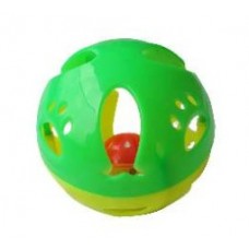 19101 - BOLA PLASTICA P/ ANIMAIS AMARELA E VERDE