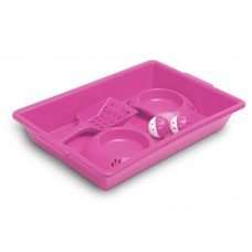 18759 - KIT HIG. ROSA P/GATO(2 COM+BAND+PA)